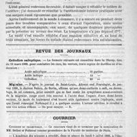 0075 - Page 71 - Rétrécissement de l'uréthre, compliqué d'accidents généraux graves, par suite d'insuffisance rénale temporaire. - Uréthroromie interne. - Guérison. Par M. le Docteur Dubuc... / Revue des journaux. Collodion salicylique / Migraine / Courrier. Concours du prosectorat / Ecole de médecine de Poitiers