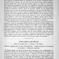 0109 - Page 105 - Académies et sociétés savantes. Académies des sciences. Séance du 16 juillet 1888 / Société médicale des hôpitaux. Séance du 13 juillet 1888