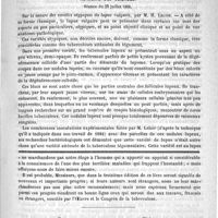 0143 - Page 139 - L'ictère catarrhal et l'urologie de l'ictère [Paul Chéron] / Académies et sociétés savantes. Académie des sciences. Séance du 23 juillet 1888 / Feuilleton. Compte rendu de l'organisation et de la situation financière du congrès de la tuberculose, par le Docteur L.-H. Petit... / Potion contre la bronchite. - Chéron