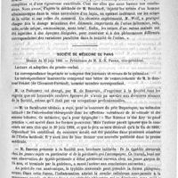 0145 - Page 141 - Académies et sociétés savantes. Académie des sciences. Séance du 23 juillet 1888 / Société de médecine de Paris. Séance du 23 juin 1888