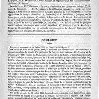0147 - Page 143 - Faculté de médecine de Paris. Thèses de doctorat soutenues du 25 au 28 juillet 1888 / Courrier. Exposition universelle de Paris 1889