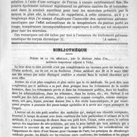 0167 - Page 163 - Etudes thérapeutiques et bactériologiques sur le furoncle de l'oreille, par le Docteur Loewenberg (A suivre) / Bibliothèque. Scènes de la vie médicale, par le Docteur Jules Cyr...