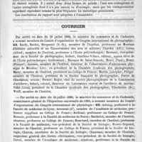 0171 - Page 167 - Académies et sociétés savantes. Académie de médecine. Séance du 31 juillet 1888 / Courrier