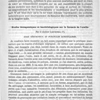 0199 - Page 195 - Clinique de l'Hôtel-Dieu. - M. le Professeur G. Sée. Physiologie du fer. Leçon recueillie par M. le Docteur G. Schlemmer / Etudes thérapeutiques et bactériologiques sur le furoncle de l'oreille, par le Docteur Loewenger