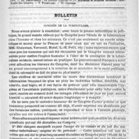 0209 - Page 205 - Comité de rédaction / Sommaire / Bulletin. Congrès de la tuberculose
