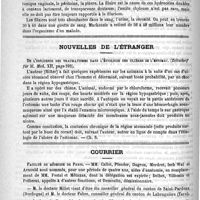 0268 - Page 264 - Académies et sociétés savantes. Académie de médecine. Séance du 21 août 1888 / Nouvelles de l'étranger. De l'influence des traumatismes dans l'étiologie des ulcères de l'estomac. (Zeitschrif für kl. Med. XII, page 592) / Courrier. Faculté de médecine de Paris