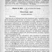 0281 - Page 277 - Comité de rédaction / Sommaire / Hôpital du Midi. M. le Docteur Du Castel. Blennorhagie aiguë. Traitement méthodique