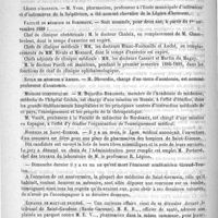 0292 - Page 288 - Formulaire. Mixture contre les oxyures vermiculaires. - Sidney Martin / Courrier. Légion d'honneur / Faculté de médecine de Bordeaux / Ecole de médecine d'Amiens / Missions scientifiques / Hospices de Saint-Etienne / Echange de mauvais procédé / Nécrologie [Baron]