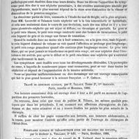 0299 - Page 295 - Bibliothèque. Traité de l'albuminurie et du mal de Bright, par MM. Lecorché et Ch. Talamon. Paris, O. Doin, 1888 [P. Chéron] / Traité de chirurgie clinique, par P. Tillaux... Paris, Asseilin et Houzeau, 1888 / Formulaire clinique et thérapeutique pour les maladies des enfants, par le Docteur A. Veillard... - Paris, Berthier, 1888
