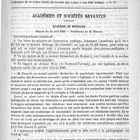 0301 - Page 297 - Revue des journaux. Traitement de la maladie de Bright par la sudation continue, par le Docteur A. Luton. (Union médicale du Nord, 1888, 6) / Académies et sociétés savantes. Académie de médecine. Séance du 28 août 1888