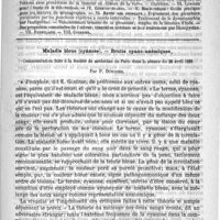 0305 - Page 301 - Comité de rédaction / Sommaire / Maladie bleue (cyanose). - Bruits cyano-anémiques, communication faite à la Société de médecine de Paris dans la séance du 28 avril 1888, par P. Duroziez