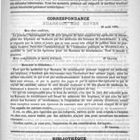 0313 - Page 309 - Congrès pour l'étude de la tuberculose. Questions diverses / Correspondance [Dr Grange] / Bibliothèque. Guide pratique pour les travaux de micrographie, par H. Beauregard et V. Galippe... - Paris, Masson, 1888