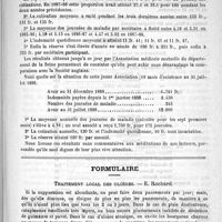 0351 - Page 347 - Variétés. L'Association amicale des médecins anglais et association médicale mutuelle du département de la Seine / Formulaire. Traitement local des ulcères. - E. Rochard