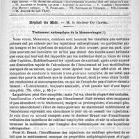 0365 - Page 361 - Comité de rédaction / Sommaire / Hôtel du Midi. - M. le Docteur Du Castel. Traitement antiseptique de la blennorrhagie