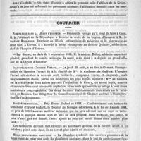 0387 - Page 383 - Formulaire. Pommade contre la variole. - Colleville / Nouvelles de l'étranger. Asile d'aliénés / Courrier. Nomination dans la légion d'honneur / Inauguration de l'hospice Ferrari / Société de biologie / Ecole de plomberie sanitaire / Nécrologie [Bonnans père / Challand]