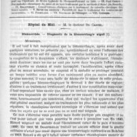 0389 - Page 385 - Comité de rédaction / Sommaire / Hôpital du Midi. - M. le Docteur Du Castel. Blennorrhée. - Diagnostic de la blennorhagie aiguë