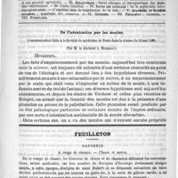 0413 - Page 409 - Comité de rédaction / Sommaire / De l'intoxication par les moules. Communication faite à la Société de médecine de Paris dans la séance du 12 mai 1888. par le Docteur J. Dubrisay / Feuilleton. Causerie. A coups de ciseaux. - Choses et autres