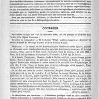 0424 - Page 420 - Académies et sociétés savantes. Académie des sciences / Courrier / Nécrologie [Rudolph Clausius] / La désinfection des crachoirs