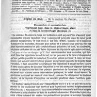 0437 - Page 433 - Comité de rédaction / Sommaire / Hôpital du Midi. - M. le Docteur Du Castel. Blennorrhée et spermatorrhée. Traitement local dans la blennorrhagie aiguë et dans la blennorrhagie chronique