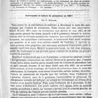 0449 - Page 445 - Comité de rédaction / Sommaire / Anévrysme et iodure de potassium en 1857, par P. Duroziez