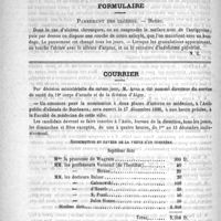0508 - Page 504 - Académies et sociétés savantes. Société de chirurgie. Séance du 3 octobre 1888 / Formulaire. Pansement des ulcères. - Besse / Courrier / Souscription en faveur de la veuve d'un confrère / Nécrologie [Ponnet (de Neuville-sur-Saône)]