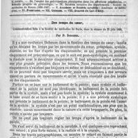 0509 - Page 505 - Comité de rédaction / Sommaire / Des temps du coeur, communication faite à la Société de médecine de Paris, dans la séance du 23 juin 1888, par P. Duroziez