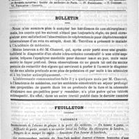 0521 - Page 517 - Comité de rédaction / Sommaire / Bulletin / Feuilleton. Causerie. Inconvénients de l'absence de plaque à la porte des médecins. - Un homme à queue. - Difficulté de porter secours à un ouvrier blessé au Collège des chirurgiens de Londres. - Danger de se manger les ongles. - Sensations d'un fumeur de haschisch