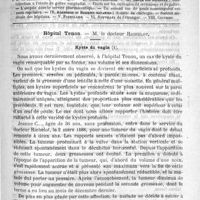 0533 - Page 529 - Comité de rédaction / Sommaire / Hôpital Tenon. - M. le Docteur Richelot. Kyste du vagin