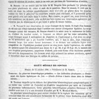 0540 - Page 536 - Académies et sociétés savantes. Société de chirurgie. Séance du 10 octobre 1888 / Société médicale des hôpitaux. Séance du 12 octobre 1888