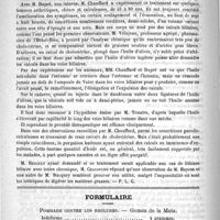 0542 - Page 538 - Académies et sociétés savantes. Société médicale des hôpitaux. Séance du 12 octobre 1888 / Formulaire. Pommade contre les brûlures. - Gomez de la Mata / Nouvelles de l'étranger. La diphthérie à Madrid