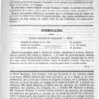 0565 - Page 561 - Académies et sociétés savantes. Académie des sciences / Formulaire. Coton cocaïné et morphiné. - Eller / Feuilleton. Causerie. Nouvelle expérience sur Succi. - Hereux effets de l'eau de Vichy contre l'inanition et la dilatation de l'estomac. - Dépopulation des Indiens en Amérique. - Grands effets de l'hypnotisme ; son rôle dans la création d'Ève. - Querelles entre les médecins de Frédéric III [Simplissime]