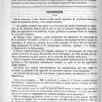 0580 - Page 576 - Nouvelles de l'étranger. Les médecins italiens à Massouah / Courrier. Légion d'honneur / Cours d'accouchements