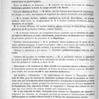0604 - Page 600 - Courrier. Faculté de médecine de Montpellier / Ecole de médecine de Caen / Ecole de médecine de Grenoble / Ecole de médecine de Tours / Clinique ophthalmologique / Clinique des maladies du systèmes nerveux / Nécrologie [E. Belle] / Les hospices à l'exposition / Société de médecine de Paris