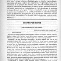 0632 - Page 628 - Note sur la difficulté de reconnaître les kystes suppurès de l'ovaire, et sur la rupture de ces kystes pendant l'ovariotomie. - Deux observations suivies de guérison. Communiquée à la Société de médecine de Paris dans la séance du 28 juillet 1888, par le Docteur Polaillon / Correspondance. Sur l'origine équine du tétanos