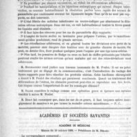 0636 - Page 632 - Sociétés savantes des départements. Société nationale de médecine de Lyon (Premier semestre 1888) / Académies et sociétés savantes. Académie de médecine. Séance du 30 octobre 1888