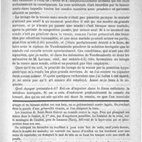 0647 - Page 643 - Du lavage de la vessie par ponction sus-pubienne, à propos d'un cas de rétention d'urine prolongée par hypertrophie prostatique compliquée de fausse route. Par le Docteur F. Verchère... / Feuilleton. Causerie. Dangers des faits divers rédigés par des reporters mal informés (suite). - Superstitions médicales [Simplissime] / Pommade contre les ulcères cachectiques. - Voskresenscki