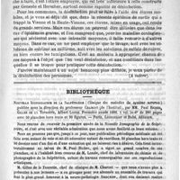 0673 - Page 669 - Hygiène prophylactique. Conférences de l'Hôpital Cochin (Sixième conférence). De la désinfection, par le Docteur Dujardin-Beaumetz... (A suivre) / Bibliothèque. Nouvelle iconographie de la salpètrière (Clinique des maladies du système nerveux) publiée sous la direction du Professeur Charcot..., par MM. Paul Richer, Gilles de la Tourette, Albert Londe. Première année 1888... - Paris, Lecrosnier et Babé...