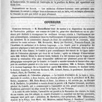 0735 - Page 731 - Formulaire. Gouttes antigastralgiques. - Monin / Nouvelles de l'étranger. Le canton Pasteur / Prescriptions en Alsace / Courrier. Exercice physiques / Faculté de médecine de Nancy