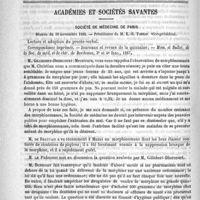 0768 - Page 764 - Revue des journaux. Seconde série de 1,000 cas consécutifs de laparotomie, par Lawson Tait. (Bulletin médical, nov. 1888) / Académies et sociétés savantes. Société de médecine de Paris. Séance du 10 novembre 1888