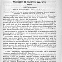 0779 - Page 775 - Bibliothèque. Des fièvres tuberculeuses et de leur traitement par l'antipyrine, par le Docteur Sidoine Jeannel... / Académies et sociétés savantes. Société de chirurgie. Séance du 21 novembre 1888