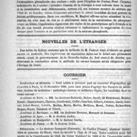 0796 - Page 792 - Académies et sociétés savantes. Académie de médecine. Séance du 27 novembre 1888 / Nouvelles de l'étranger / Courrier. Agrégation de médecine / Nécrologie [Rampont (Germain), de Chablis (Yonne)]