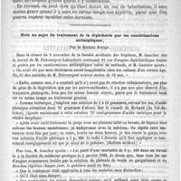 0813 - Page 809 - Clinique de la Charité. - M. le Professeur Potain. De l'association de la syphilis et de la tuberculose pulmonaire / Note au sujet du traitement de la diphthérie par les cautérisations antiseptiques, par le Docteur Roulin