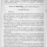 0821 - Page 817 - Comité de rédaction / Sommaire / Clinique de l'Hôtel-Dieu. - M. le Docteur Kirmisson. Le cancer du rectum