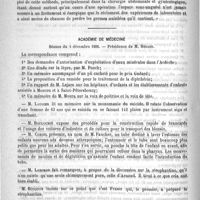 0828 - Page 824 - Académies et sociétés savantes. Académie des sciences. Séance du 26 novembre 1888 / Académie de médecine. Séance du 4 décembre 1888