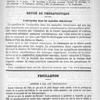 0845 - Page 841 - Comité de rédaction / Sommaire / Revue de thérapeutique. L'antipyrèse dans les maladies infectieuses / Feuilleton. Adressé à MM. les pharmaciens