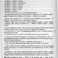 0916 - Page 912 - Courrier. Concours d'agrégation de médecine / Concours de la médaille d'or / Faculté de médecine de Paris / Nécrologie [Audoyer (de la Couronne) / Champonnier (du Vésinet) / Million (de la Chaise-Dieu) / Moriau (d'Uzès), Thomas (de Caen) / Theulier (de la Ferté-sous-Jouarre) / Veltan (de Versailles)] / Société de médecine de Paris