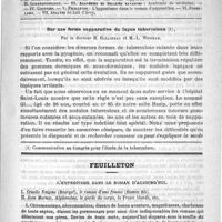 0053 - Page 49 - Comité de rédaction / Sommaire / Sur une forme suppurative du lupus tuberculeux, par le Docteur H. Hallopeau et M.-L. Wickham / Feuilleton. L'hypnotisme dans le roman d'aujourd'hui. I. Cruelle énigme (Bourget), le roman d'une femme (Dumas fils). II. Jean Mornas, Alphonsine, le garde du corps, la Tresse blonde, etc.