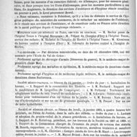 0076 - Page 72 - Courrier. L'hygiène au ministère de l'intérieur / Mutations dans les hôpitaux de Paris, services de chirurgie / Val-de-Grâce / Société médico-pratique / Société de médecine légale