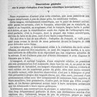 0080 - Page 76 - Note sur une nouvelle méthode de traitement applicable aux kystes synoviaux, aux loupes sébacées et, en général, à toutes les tumeurs kystiques de la peau et des régions superficielles. Par H. Barth / Observations générales sur le projet d'adoption d'une langue scientifique internationale