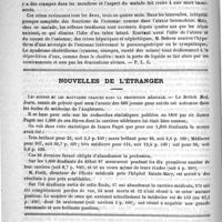 0086 - Page 82 - Académies et sociétés savantes. Société médicale des hôpitaux. Séance du 11 janvier 1889 / Nouvelles de l'étranger. Les bonnes et les mauvaises chances dans la profession médicale / Courrier. Association française pour l'avancement des sciences